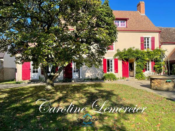 Maison à vendre AXE CONNERRE /LA FERTE BERNARD (72)Maison de Maitre 245 m² habitables, dépendances, piscine , terrain 1550 m²