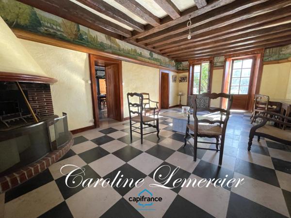 Maison à vendre AXE CONNERRE /LA FERTE BERNARD (72)Maison de Maitre 245 m² habitables, dépendances, piscine , terrain 1550 m²