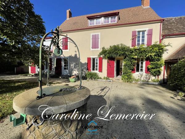 Maison à vendre AXE CONNERRE /LA FERTE BERNARD (72)Maison de Maitre 245 m² habitables, dépendances, piscine , terrain 1550 m²