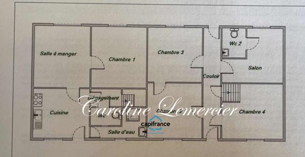 Maison à vendre 7 pièces proche de CONNERRE (72)la chapelle saint remy 133 m² habitables, 5 chambres, grange 70 m² terrain 2000 m²