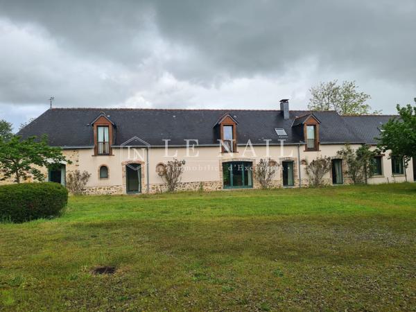 Manoir XVIe restauré et sa longère XIXe en Sud Mayenne