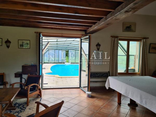 Manoir XVIe restauré et sa longère XIXe en Sud Mayenne