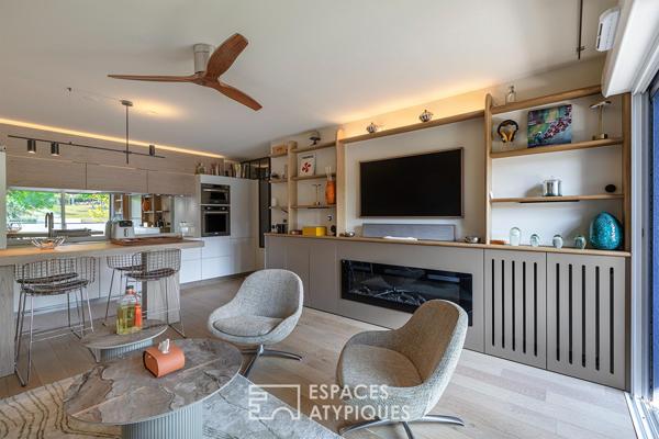 Appartement aux allures de suite hôtelière, entre océan et montagnes