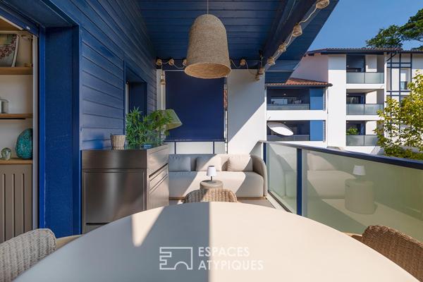 Appartement aux allures de suite hôtelière, entre océan et montagnes