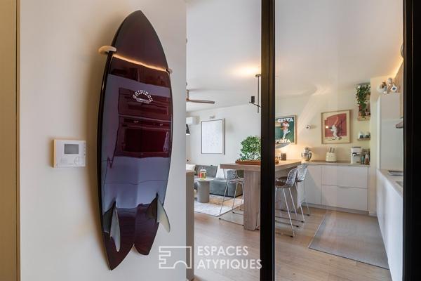 Appartement aux allures de suite hôtelière, entre océan et montagnes