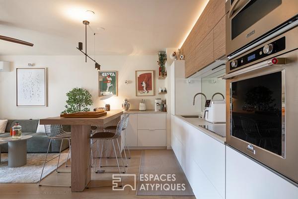 Appartement aux allures de suite hôtelière, entre océan et montagnes