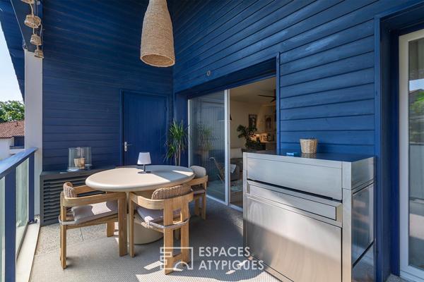 Appartement aux allures de suite hôtelière, entre océan et montagnes