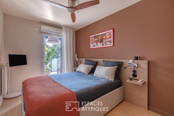 Appartement aux allures de suite hôtelière, entre océan et montagnes
