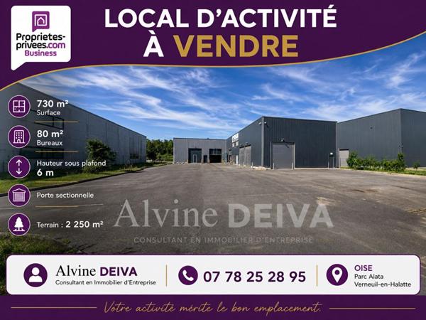 SECTEUR CREIL - Local d'activité 650 m2 + 120 m2 bureaux Individuel