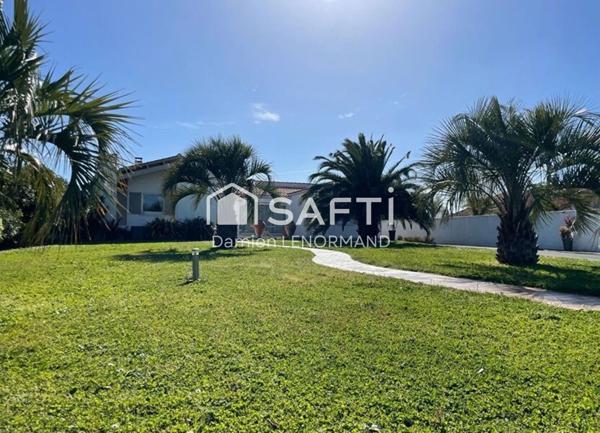 Villa contemporaine à ORS beau terrain et piscine