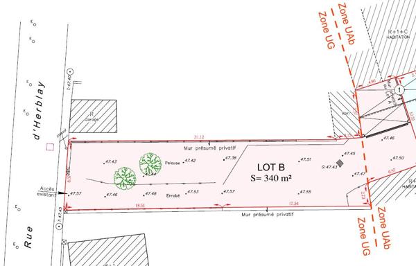 TERRAIN SAINT OUEN L'AUMONE 340 M²