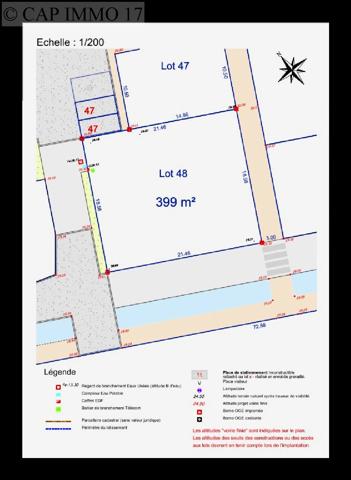 Terrain de 399 m² en vente à CDA LA ROCHELLE