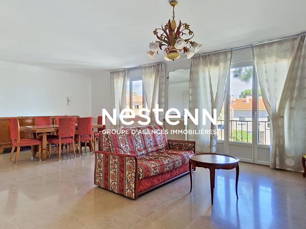 PERPIGNAN SUD Appartement 4 pièces meublé, climatisé 95m2 à louer avec parking et cave