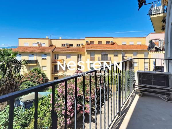 PERPIGNAN SUD Appartement 4 pièces meublé, climatisé 95m2 à louer avec parking et cave