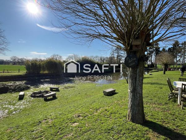 Écrin de nature avec plan d’eau