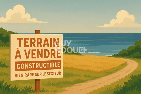 Terrain de 403 m2 constructible + grange à Mimizan plage.