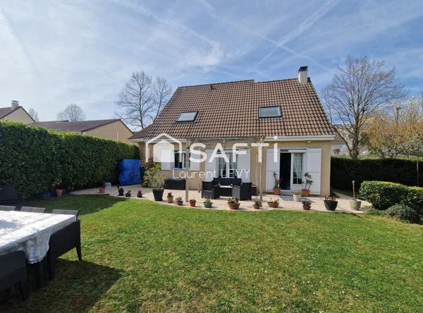 Maison 6 p, 4 chambres, terrasse, jardin, garage
