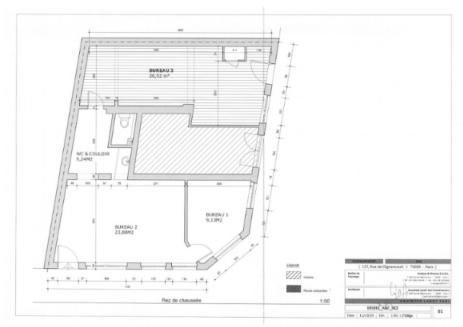 Exclusivité!!! PARIS 18!!! LOCAL COMMERCIAL A USAGE BUREAU PROFESSION LIBERALE ET HABITATION 67.04m²