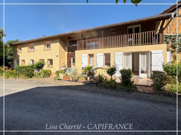 Propriété aux multiples possibilités : 2 maisons, studio et dépendances sur 3 007 m², proche de NOGARO (32)