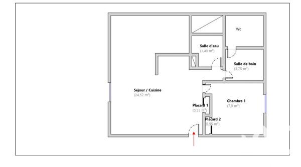 Appartement à vendre 2 pièces 39 m² Pierrefitte-Nestalas