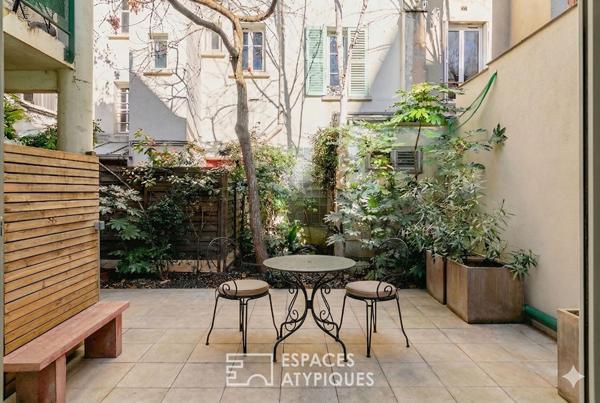 Appartement traversant avec terrasses, quartier Convention