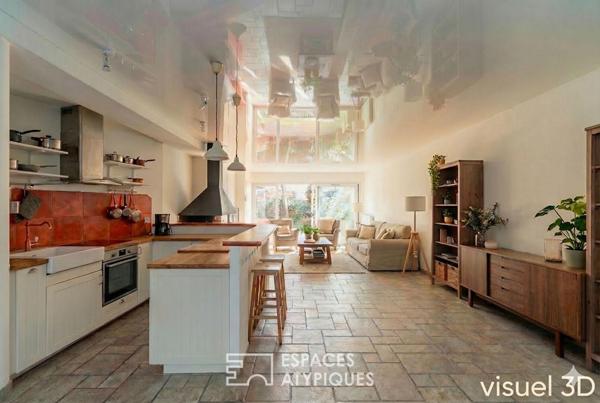 Appartement traversant avec terrasses, quartier Convention