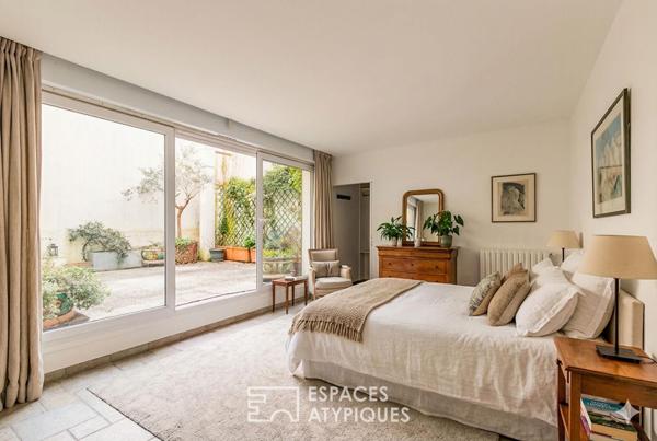 Appartement traversant avec terrasses, quartier Convention