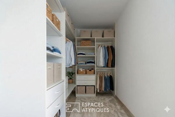 Appartement traversant avec terrasses, quartier Convention