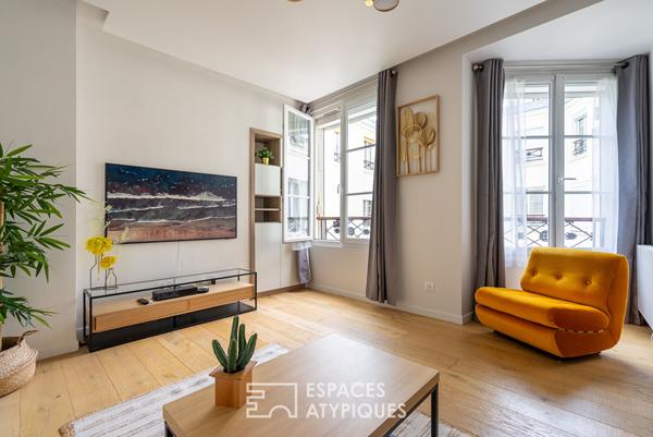 Appartement rénové rue Sainte-Croix de la Bretonnerie