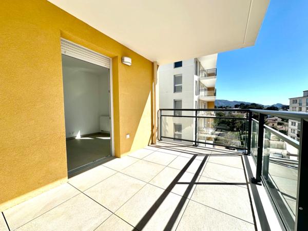 Marseille 12ème, proche de St Julien/Beaumont, T3 DE 57m2 NEUF avec terrasse de 8m2, 2 places de parking en sous-sol.