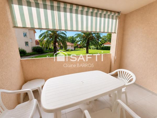 Studio avec terrasse à deux pas de la plage