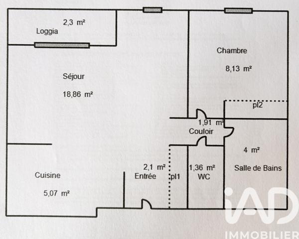 Appartement à vendre 2 pièces 42 m² Coulommiers