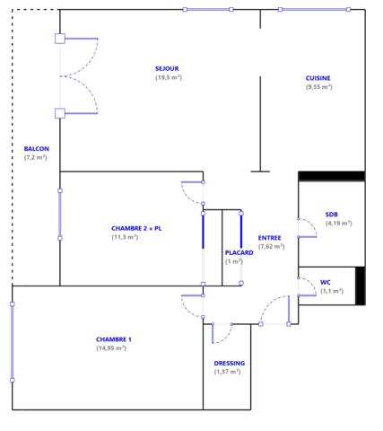 Appartement à vendre 3 pièces 71 m² Saint-Germain-en-Laye