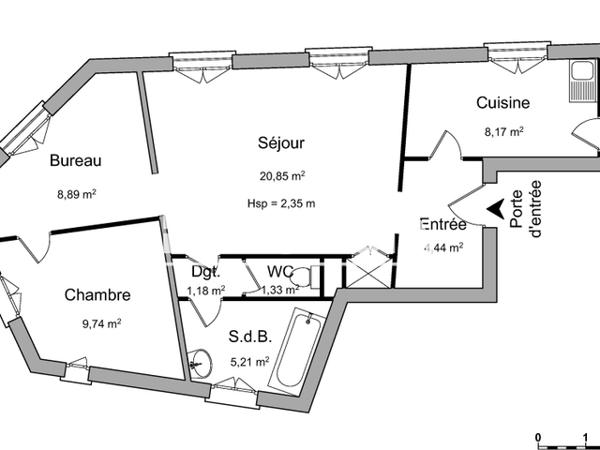 Location Appartement 2 pièces 62.41 m² - 8 PLACE DE L'ANCIENNE DOUANE Colmar 68000