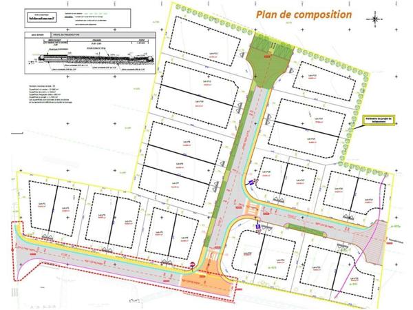 Terrain à bâtir viabilisé en secteur résidentiel