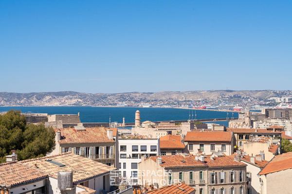 Dernier étage – Marseille 7ème – Vue Mer et Notre Dame de la Garde