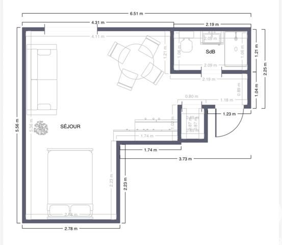 Studio à vendre 24 m² Caen