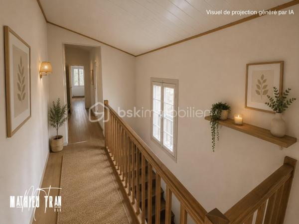 Découvrez cette charmante maison individuelle construite en 1945, située dans un environnement urbain où tranquillité et commodités se rencontrent. Parfaite pour ceux qui recherchent une vie pratique et confortable.

Avec ses 135 m² de surface habitable répartis en 5 pièces spacieuses, cette maison promet un confort optimal. Bien que non mitoyenne, elle conserve tout le charme d'une maison de campagne avec le confort de la proximité urbaine.

L'intérieur est agencé de manière à maximiser l'espace, offrant un séjour convivial, bien que la cuisine nécessite peut-être une touche personnelle. La maison dispose d’un toit terrasse ainsi que d’un patio. 

À quelques pas des commodités (transports, commerces, écoles), ce bien, bien qu'il ne bénéficie pas de jardin ou de vue dégagée, reste un excellent choix pour une première acquisition immobilière. 

Ne manquez pas cette opportunité unique de vivre dans une maison au style intemporel. 

Pour plus d'informations, contactez Mathieu Tran, agent mandataire, et laissez-vous séduire par cette belle découverte.