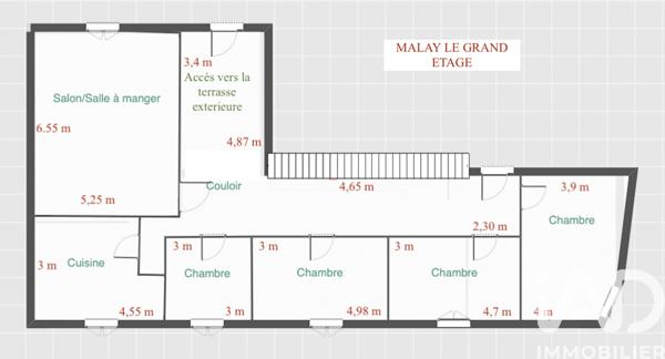 Immeuble à vendre 220 m² Malay-le-Grand