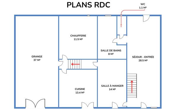 Maison à vendre    5 pièces • 117,20 m2 Saint-Sulpice-Laurière
