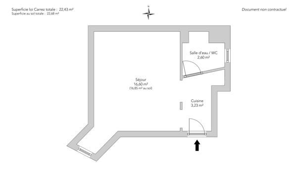 Appartement Paris 18 e - LAMARCK-CAULAINCOURT
