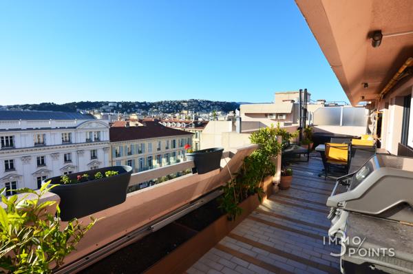 Nice (06000) 4P 106 m² + 60m² de TERRASE SUD plein ciel en dernier ETAGE DUBOUCHAGE/MEDECIN