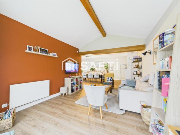 Maison rénovée 150 m² de plain-pied, 4 chambres, jardin et carport