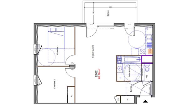 Appartement à vendre 3 pièces 63 m² Allinges