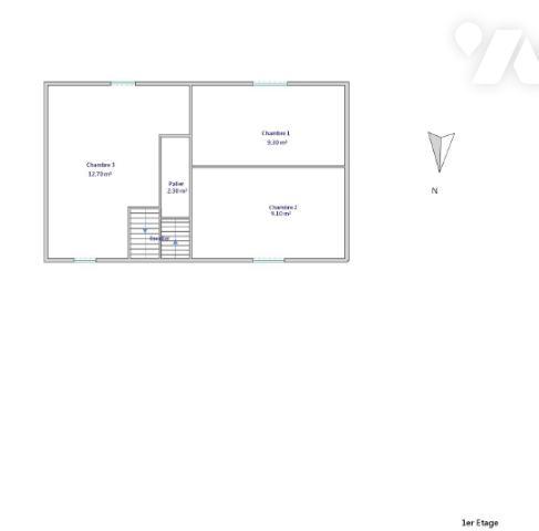 Maison comprenant séjour, cuisine, cellier, 3 chambres, une cave, un grenier. Dépendances