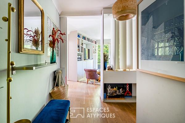 Vanves Michelet Appartement en pan coupé, triple exposition et balcon filant sur parc