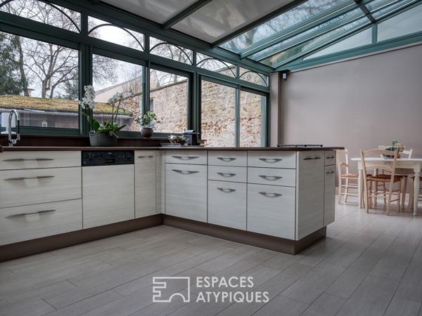 La maison historique et sa dépendance en plein centre-ville