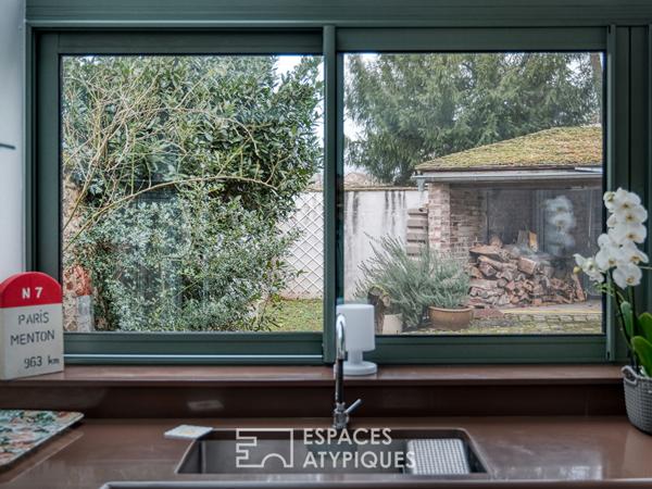 La maison historique et sa dépendance en plein centre-ville