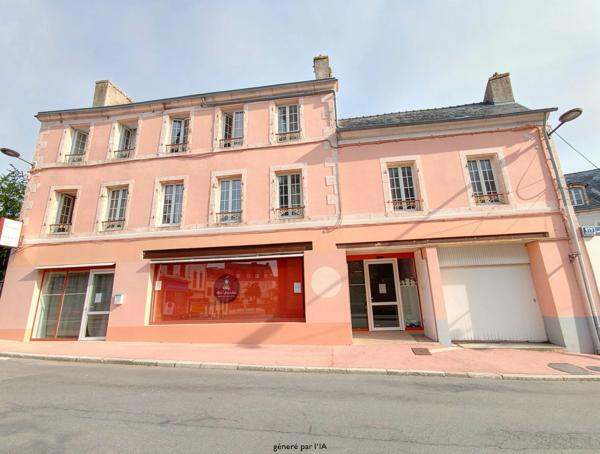 Ensemble immobilier mixte 420 m² – Centre-ville de Châteauneuf-du-Faou