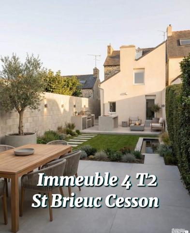 ST BRIEUC - CESSON - IMMEUBLE 4 appartements + jardin